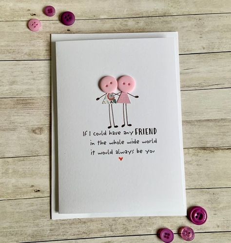 Greeting For Best Friend Birthday, Friendship Day For Best Friend, Cute Handmade Gift Ideas For Best Friend, Cute Handmade Gift For Best Friend, Simple Message For Best Friend, Gift Card Ideas For Friends, Best Friend Gift Card Ideas, Cute Gift Cards For Best Friend, Best Friend Handmade Gift