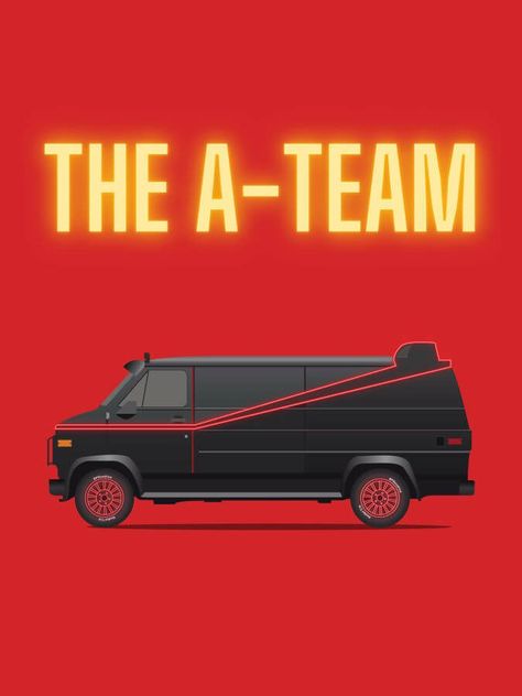 The A Team Tv Show, 80s Girl, Tv Cars, Team Party, Old Tv Shows, School Themes, Old Tv, The A Team, Tattoo Inspo