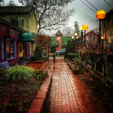 Rainy afternoon in Yellow Springs Ohio Yellow Springs Ohio, Ohio Photography, Ohio Wedding Venues, Springfield Ohio, National Road, Yellow Springs, Inexpensive Wedding Venues, House Museum, Travel Sites