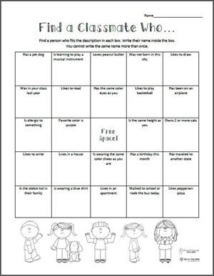 Find a Classmate Who preview Classmate Scavenger Hunt, Find Someone Who Game Free Printable, Who We Are, Back To School Scavenger Hunt, School Scavenger Hunt, Catholic Schools Week, Back To School Worksheets, First Day Activities, College Scholarships