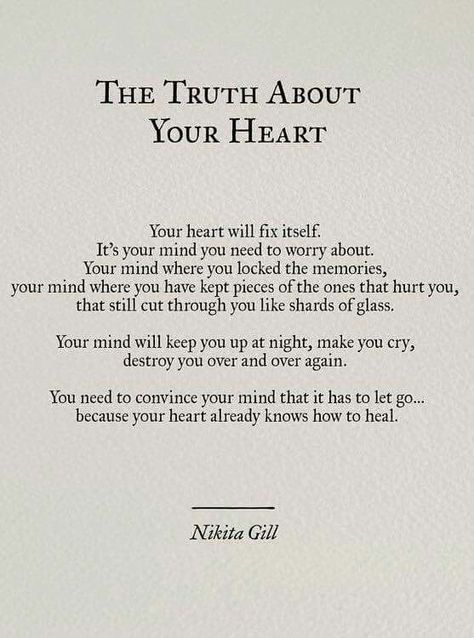 This is gunny because what it fails to mention is that the heart can only heal itsrlf so many times. It then becomes cold scared up and hardrned so as to mot get hirt anymore or ever again. You see you can only go through so much and deal with so much before you become cold and not let anyone or anything into it any longer Citation Force, Gambar One Direction, Fear Quotes, Nikita Gill, Motivation Positive, Build Confidence, Poem Quotes, Quotes About Strength, Poetry Quotes