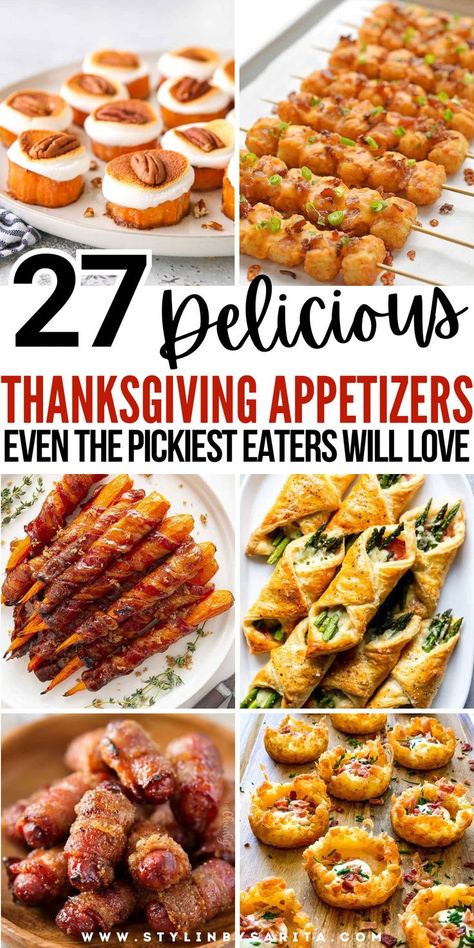 thanksgiving appetizers Thanksgiving Potato Appetizers, Apps For Dinner Party, Easy Baked Appetizers, Thanksgiving Recipes Appetizers Appetizer Ideas Easy, Easy Appetizer Thanksgiving, Friendsgiving Sides Easy, Party Food Thanksgiving, Thanksgiving Appetizers Black People, Thanksgiving Dish To Pass Ideas