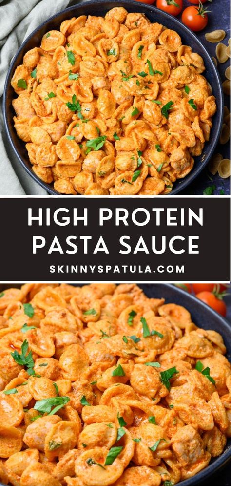 High Protein Cottage Cheese Pasta Sauce  – Skinny Spatula Easy Healthy High Protein Lunch, High Protein Low Cal Lunch Ideas, Easy Protein Meals Vegetarian, Low Calorie High Protein Meals Lunch, High Protein School Lunches, Low Cal Pasta Recipes, Recipes With Cottage Cheese Healthy, Low Cal Dinner Recipes, Cottage Cheese Lunch Ideas