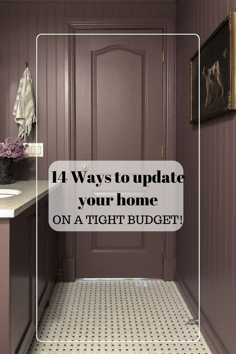 14 Home Improvement Projects You Can Do on a Budget Home Reno Ideas On A Budget, Easy Redecorating Ideas Budget, Update Without Remodeling, Old Home Inspiration, Low Cost Diy Home Improvements, Diy Bedroom Updates On A Budget, Quick Home Updates, How To Add Space To Your Home, Redo House On A Budget