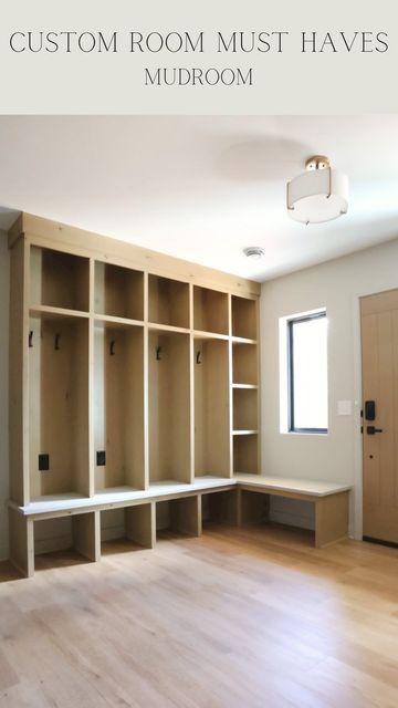 Mudroom Storage Cubbies, Mudroom Bench And Cubbies, Entryway Bench And Storage Ideas, Mudroom Lockers With Drop Zone, Mudroom With Fireplace, Mudroom Wood Storage, Lockers In Entryway, Mudroom Ideas With Lockers, Open Locker Mudroom