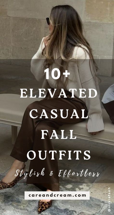 [AffiliateLink] Elevated Casual Fall Outfits For WomenA Curated Collection Of 63 Autumn Outfit Options That Combine Ease With Style. Get Inspired By Our Fall Fashion Outfits And Create Your Own Fall Outfit Ideas. Boost Your Fall Style And Build A Versatile Fall Capsule Wardrobe. Discover Cute, Classy, And Cozy Everyday Fall Outfits; This Is A Must-Read For Anyone Loving Casual Fall Fashion. #fallfashionoutfitswithsneakers Classic Fall Outfits Women Over 40, Ashley Graham Fall Fashion, Fall Bootie Outfits Women, Nice Autumn Outfits, Casual Cosy Outfit, Early Fall Church Outfit, Fall Semi Casual Outfits, Fall Fashion Women 30s, Fall Sweater And Jeans Outfit