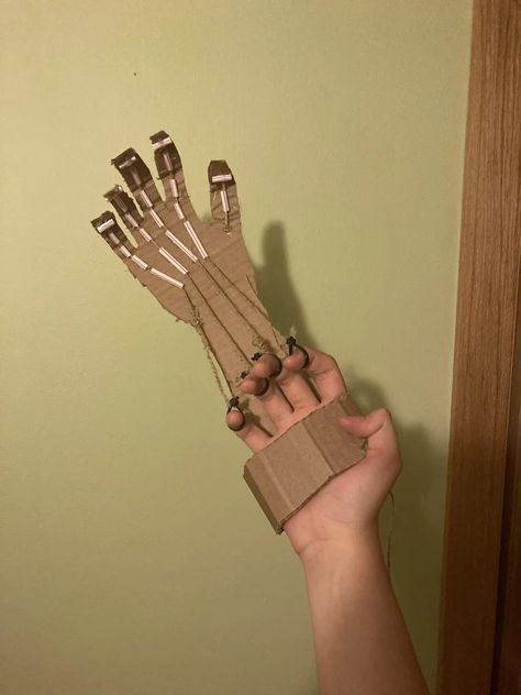 A DIY Cardboard Robot Hand : 11 Steps - Instructables Cardboard Hand Robot, Things Made From Cardboard, How To Make A Robotic Hand, Robot Hand Stem Activity, Diy Robotic Hand, Robot Hand Craft, Robotic Hand Project, Robot Hand Diy, Cardboard Things To Make