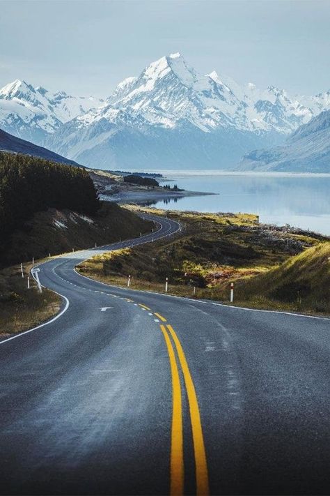 Vogue Living hits the road in search of ten of the best road trips and driving holidays around the world. Dreamy Destinations, Skogafoss Waterfall, Mount Cook, Beautiful Roads, Scenic Roads, Holidays Around The World, Road Design, Watercolor Mountains, Albert Camus