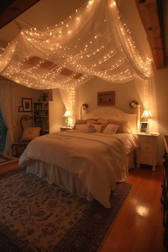 Bedrooms For Couples, Bedroom Decor On A Budget, Whimsical Bedroom, Bedroom Ideas For Couples, Dream Bedroom Inspiration, Couple Room, Romantic Room, Romantic Bedroom, Cozy Room Decor