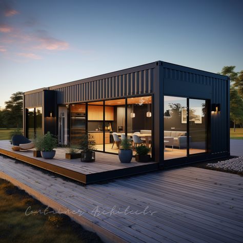 BoxHaus Designs Co. | Container Home Plans (@containerarchitects) • Instagram-Fotos und -Videos Luxury Container Homes Modern, Shipping Container Home Designs, Building A Container Home, Container Architecture, Container House Plans, Casa Container, Container Design, Container Home, Container House Design