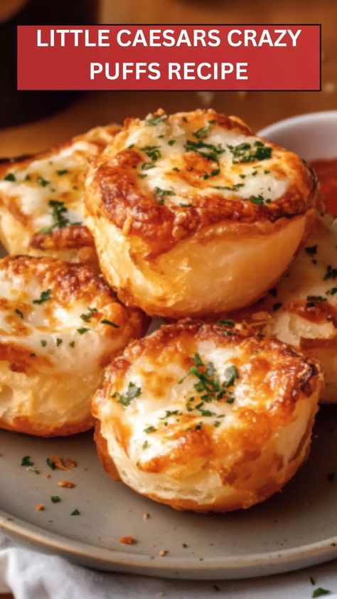 Flavor Packed Recipes, Little Caesars Crazy Puffs Recipe, Crazy Puffs Little Caesars Recipe, Lil Ceasers Crazy Puffs, Ideas For Puff Pastry, Copycat Little Caesars Crazy Puffs, Crazy Puffs Recipe, Little Ceasars Puffs, Little Cesar’s Crazy Puffs