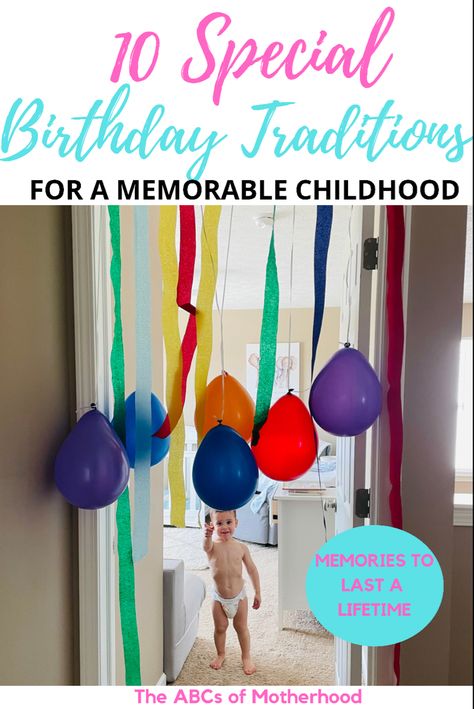 How To Make Birthday Morning Special, How To Decorate Birthday Table, 2nd Birthday Breakfast Ideas, Easy First Birthday Decorations, 2nd Birthday Memory Ideas, Cute Birthday Traditions, Easy Second Birthday Ideas, Birthday Photo Tradition, Annual Birthday Traditions