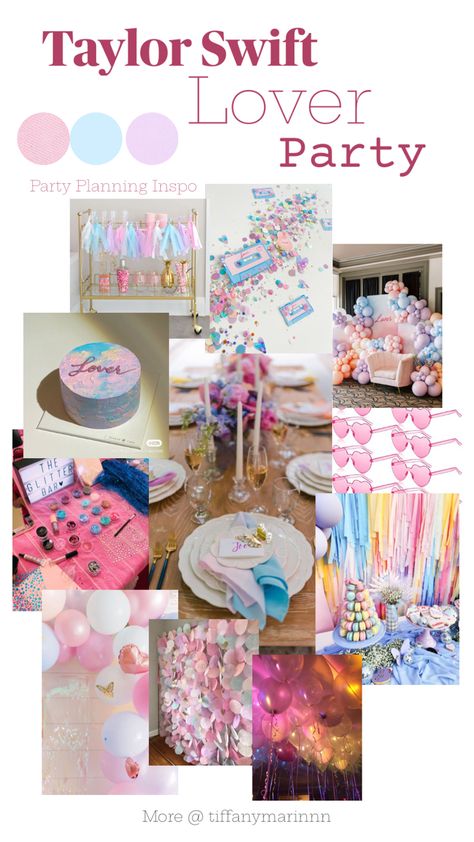 Lover Party Taylor Swift, Taylor Swift Lover Party, Taylor Swift Party Ideas, Lover Taylor Swift, Taylor Swift Birthday Party Ideas, Lover Album, Lover Taylor, Taylor Swift Lover, Taylor Swift Party