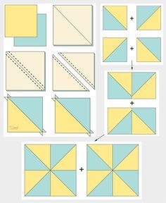 The Pinwheel Quilt Block is easy and versatile. It can be used to make numerous quilts. The secret to this block is half square triangles. #pinwheelquiltblock #pinwheelquilttutorial #quickpinwheeltablerunner | seasonedhomemaker.com Shortcut Quilt Blocks, How To Sew A Pinwheel Block, 9 Inch Square Block Quilt Patterns, Large Pattern Fabric Quilts, Pinwheel Block Pattern, Simple Quilt Blocks Ideas, Pinwheel Quilt Block Sizes, Pin Wheel Quilts, How To Make A Pinwheel