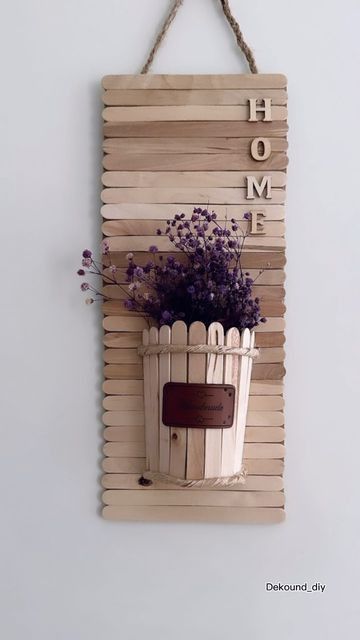 Small Wood Projects Diy, Diy Projects Wood, Diy Popsicle Stick Crafts, Pins Ideas, Large Workshop, Easy Diy Room Decor, Popsicle Crafts, Stick Art, Popsicle Stick Crafts