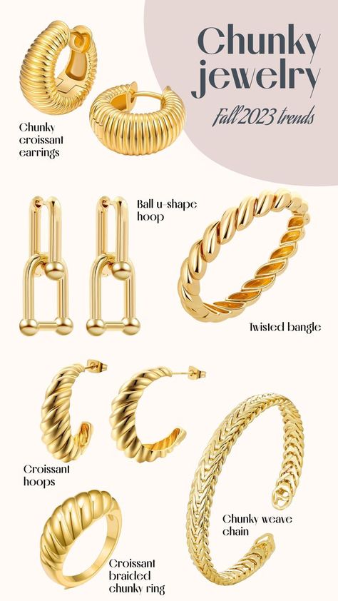 Top Jewelry Trends, Fall 2023 Fashion Trends, Chunky Accessories, Fall Jewelry Trends, Fall 2023 Fashion, Jewellery Photography Inspiration, 2023 Fashion Trends, Glow Jewelry, Jewelry Product Shots