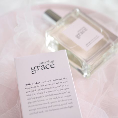 Amazing Grace Perfume Aesthetic, Amazing Grace Philosophy, Girly Fragrances, Bianca Aesthetic, Fragrance Branding, Amazing Grace Perfume, Tyler Core, Philosophy Amazing Grace, Silicone Food Covers