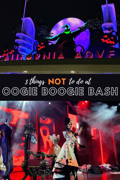 If a Disneyland Halloween is on your calendar, listen up! These hacks and tips will help you know what NOT to do at the Oogie Boogie Bash Halloween party. Oogie Boogie Bash Disneyland, Disneyland Halloween Party, Disney Family Costumes, Disneyland Costumes, Oogie Boogie Bash, Disney Movies To Watch, Boogie Nights, Hacks And Tips, Disneyland Halloween