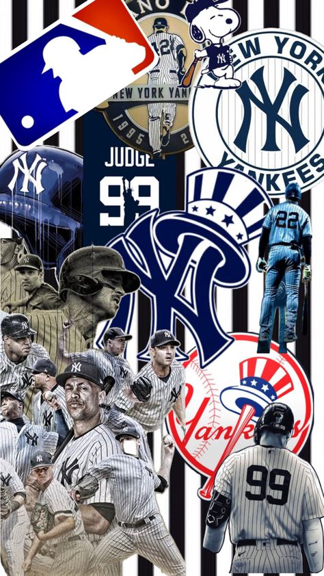 New York Yankees Wallpaper, Yankees Wallpaper, Baseball Drawings, Cool Skull Drawings, Baseball Wallpaper, Whatsapp Wallpapers Hd, Yankees Logo, Yankees Fan, New York Yankees Baseball