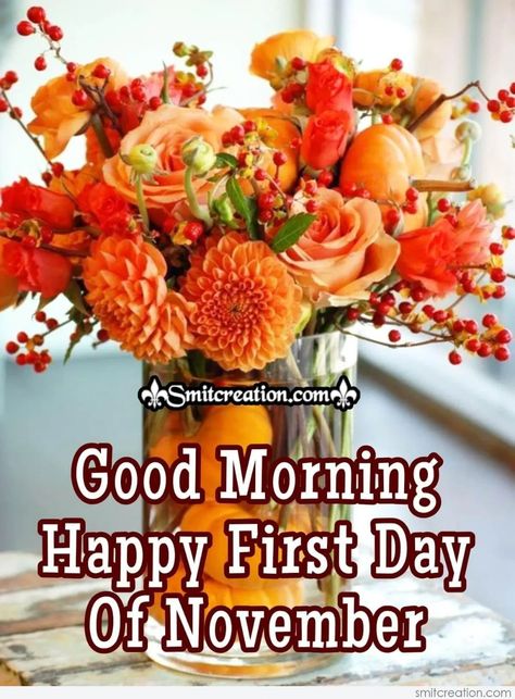 Good November 1st, 2020 Morning to you! Happy New Month November, November Pictures, Happy New Month Quotes, New Month Wishes, Neuer Monat, Welcome November, November Quotes, Happy November, Good Morning Sunshine Quotes