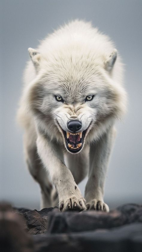 Free background desktop, hd wallpaper white wolf, grin, fangs, predator, background hd for pc, mobile phone Wolf With Blue Eyes, Scary Wolf, Lup Singuratic, Angry Wolf, Wolf Images, Wolf Photography, Wolf Artwork, Alpha Wolf, Wild Animals Pictures