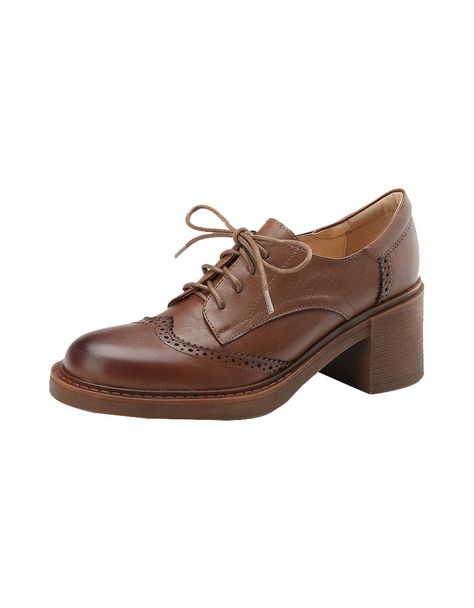 Oxford Shoes Women's Outfit, Style Oxford Shoes, Oxford Shoes For Women, Best Comfortable Shoes, Oxford Shoes Heels, Brown Oxford Shoes, Oxford Shoes Style, Platform Boots Chunky, Oxford Boots