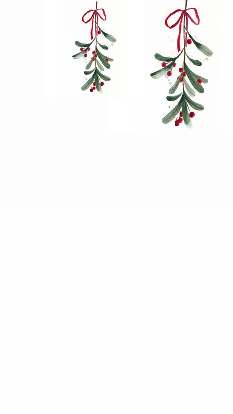 Christmas Holiday Background, Christmas Asthetics Photos Wallpaper, Holiday Iphone Wallpaper Aesthetic, Mistletoe Wallpaper Iphone, Christmas Pictures Decor, Christmas Wallpaper White Background, Phone Backgrounds Christmas Aesthetic, Christmas Greenery Drawing, Christmas Print Design