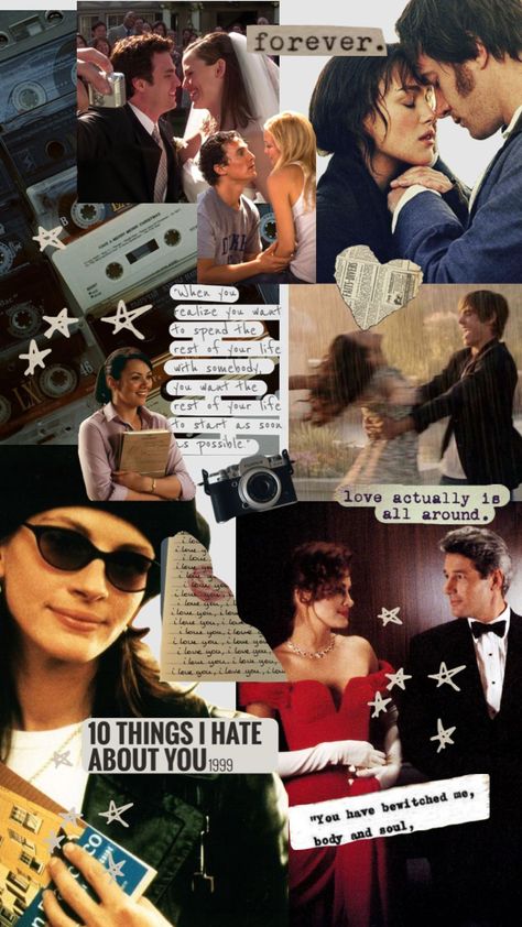 Notting Hill Movie, Romcom Movies, Movie Collage, Romance Film, Tv Board, Great Movies To Watch, Love Actually, Love Couple Photo, Movie Couples