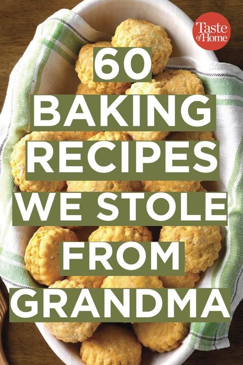 60 Baking Recipes We Stole From Grandma Grandma Cooking, Heirloom Recipes, Grandmas Recipes, Italian Cooking, Retro Recipes, Cooking Recipe, Top Recipes, Quick Healthy, Vintage Recipes