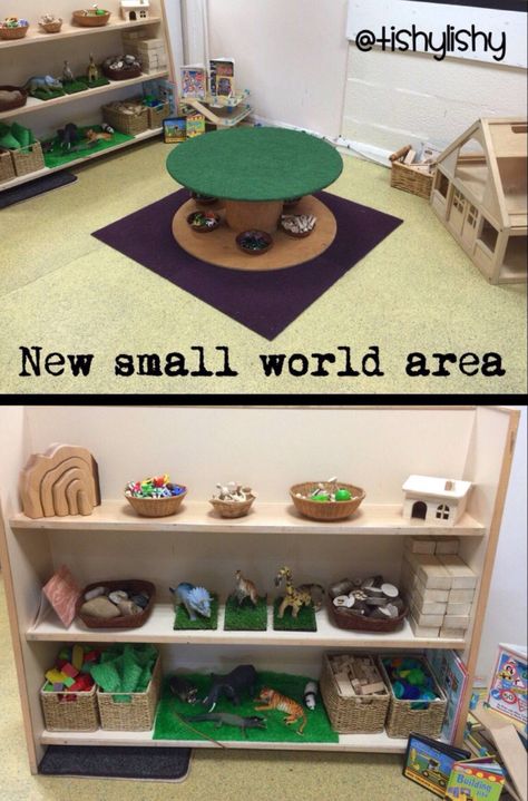 Small World Area, Classroom Areas, Reggio Emilia Classroom, Reception Classroom, Reception Class, Reggio Inspired Classrooms, Eyfs Classroom, Reggio Classroom, Early Years Classroom