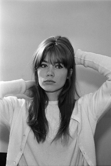 60s Bangs, Francoise Hardy Style, French Girl Hair, 60s Hair, Freja Beha Erichsen, Jean Shrimpton, Bridget Bardot, January Jones, Francoise Hardy