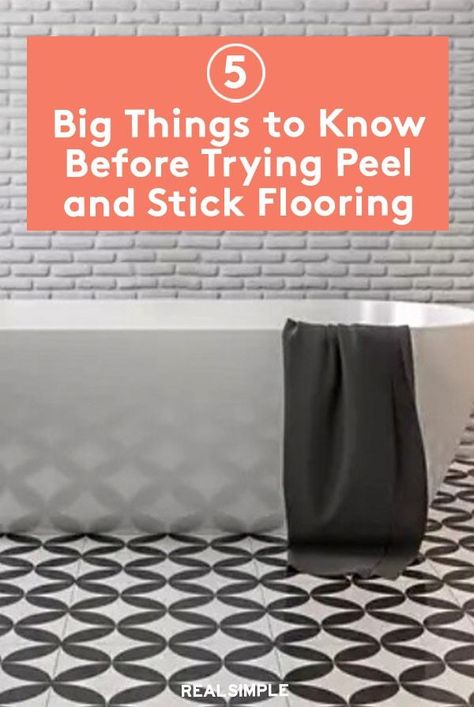 Peel and stick flooring, which is applied over your existing floors, could be the quick fix of your dreams. Here's what you need to know about vinyl floor tiles. Peel And Stick Tile Over Linoleum, Peel And Stick Floor Tile Bathroom Over Ceramic Tile, Adhesive Floor Tiles Bathroom, Stick On Bathroom Floor Tiles, Remove Peel And Stick Tile Floors, Rv Peel And Stick Flooring, Vinyl Floor Tiles Peel And Stick Bathroom, Vinyl Peel And Stick Flooring Kitchen, Peel And Stick Floor Tiles Bathroom