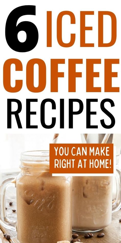 Diy Iced Coffee Recipes, Barista Basics, Homemade Iced Coffee Recipe, Diy Iced Coffee, Flavored Coffee Recipes, Easy Iced Coffee, Healthy Iced Coffee, Make Iced Coffee, Iced Coffee Recipes