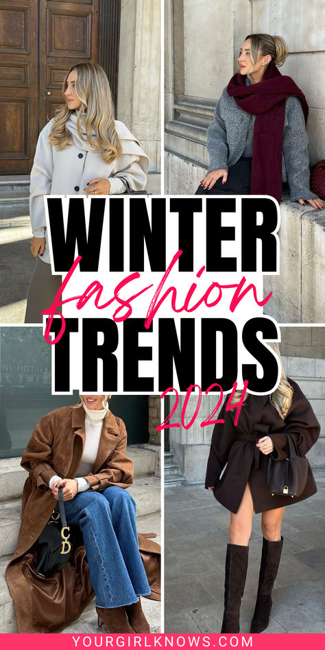 Winter is here, and so is the annual question we all face—how do you stay cozy without sacrificing your style? And with these winter fashion trends 2024, I can almost bet that you'll be slaying the streets without freezing! Cold Casual Outfit Winter Fashion, Grown Woman Winter Outfits, Winter Clothes 2024 Trends, Winter Outfits 2024 Casual, Cool Trendy Outfits, Winter Outfits 2024 Trending For Women, Winter Styles 2024, Winter 2024 Outfit Ideas, Current Winter Fashion Trends