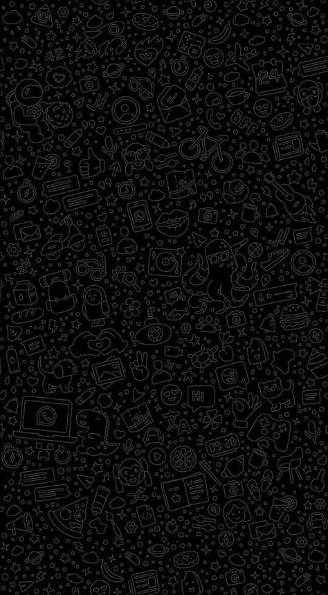 Iphone Whatsapp Chat Wallpaper, Whatsapp Wallpaper Backgrounds Black, Whatsapp Black Wallpaper, Walpaper Wathsapp Aesthetic Black, Walpaper Chat Wa Iphone Ios, Chat Wallpaper Whatsapp Iphone Black, Wallpaper Whatsapp Iphone Aesthetic, Whatsapp Wallpaper Backgrounds Iphone, Doodle Black Background