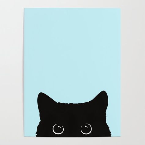 How To Paint Cat Silhouette, Acrylic Painting Cat Easy, Black Cat Canvas Painting, Easy Cat Canvas Painting, Kitten Painting Easy, Cute Simple Animal Paintings, Easy Black Cat Painting, Cat Easy Painting, Painting Ideas On Canvas Cat