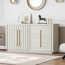 Accent Storage Cabinet, Accent Storage, White Dining Room, Inspire Me Home Decor, Modern Console Tables, Modern Console, Buffet Cabinet, Stylish Storage Solutions, Door Storage