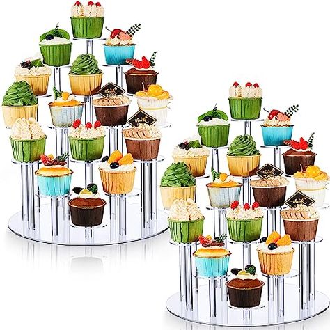 Clear Cupcake Stand, 16 Cupcakes, Acrylic Cupcake Stand, Platter Display, Cupcake Display Stand, Cupcakes Stand, Dessert Display Stand, Jungle Baby Shower Theme, Cake Tray