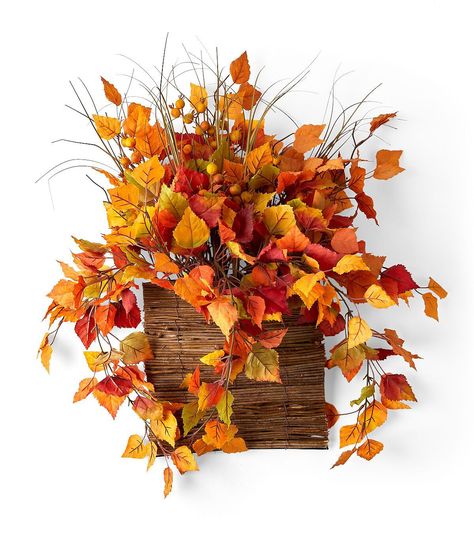 Bring the Beauty of Fall Indoors with the 22" Fall Orange Leaves Hanging Floral Arrangement by Bloom RoomTransform your home into a comfy autumn oasis with this stunning hanging floral arrangement from Bloom Room The vibrant orange leaves and natural twig accents will add warmth and charm to any room Whether you're looking to decorate for a seasonal gathering or simply want to add a touch of fall to your home, this arrangement is the perfect choiceCrafted from materials including polyester, styrofoam, pe, iron, and twig, this arrangement is both durable and long lasting The attention to detail and craftmanship ensures that this piece will be a cherished part of your fall decor for years to comeProduct DetailsDimensions: 17x10x22Materials: polyester, styrofoam, pe, iron, twig Fall Stage Decorations Church, Fall Arrangements Floral Design, Fall Church Decorations, Fall Floral Decor, Fall Centerpieces, Centerpieces Diy, Fall Orange, Grave Decorations, Fall Floral Arrangements