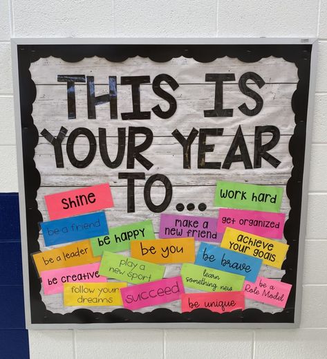 Cute School Board Ideas, Counseling Board Ideas, When You Enter This School Bulletin Board, Bulletin Board For School Hallways, Bulletin Boards To Keep Up All Year, Be The Change Bulletin Board Ideas, Yearly Bulletin Board Ideas, Elementary School Hallway Bulletin Board, I Can Bulletin Board Ideas