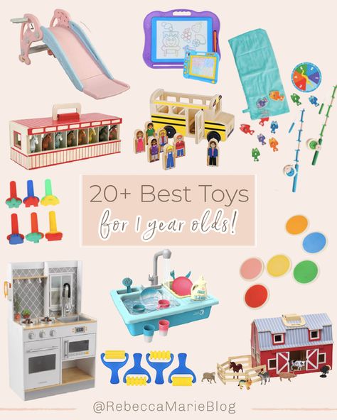 Montessori, Toys For 1.5 Year, One Year Old Toy Rotation, Playroom For One Year Old, 1st Birthday Toys, Toys For 1 Year Girl, One Year Old Playroom, Toys For 1 Year, One Year Old Toys