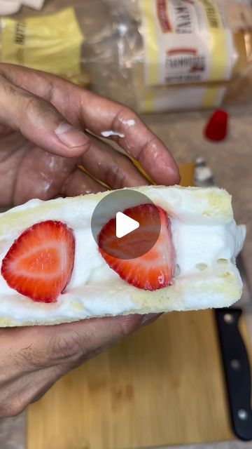 Pinoy Dad on Instagram: "Soft Cream Strawberry Sandwich 😝👌‼️ Instead of buying at Paris Baguette Bakery Cafe. You can make it at home. 😋 You only need a butter or soft bread, reddi whip cream, and strawberry. Its really good 👍 you should try it 🥰  #howto #make #softcreamstrawberrysandwich #recipe #ingredients" Paris Baguette, Bakery Cafe, Whipped Cream, Sandwiches, Butter, Cafe, Cream, Bread, Canning