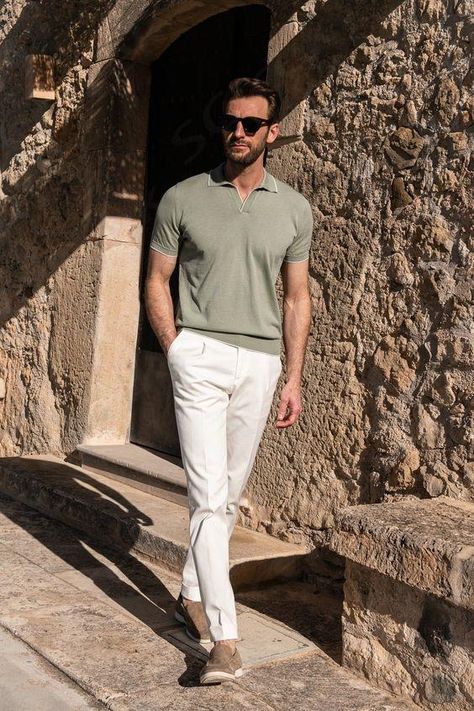 [Sponsored] We've Curated The 9 Best Old Money Outfits For Men. Check Out All The Products Via Our Website. #Oldmoneystyle #Oldmoney2023 #Oldmoneyaesthetic  ... daha fazla Man In Polo Shirt, Men Polo Outfit, Men Polo Shirt Outfit, Italy Outfits Men, Office Old Money, Polo Outfit Men, Italian Mens Fashion, Italy Men, Old Money Fashion