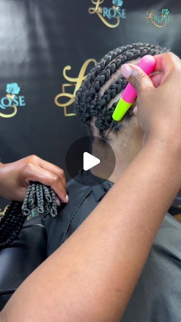 LaRose | Natural Hairstylist on Instagram: "Crochet Braids can be a great protective style when done properly. 

This tip helps you see more of an individual look when pulled into a ponytail.

Watch full video on my YouTube Channel!
Comment "YT" and I'll send you the link. 

#braids #crochetbraids #boxbraids #protectivestyles" Foundation For Crochet Braids, Braids With Barrettes, Box Braid Crochet Braids, Crochet Mohawk Hairstyle, Braid Down For Crochet, Braiding Pattern For Crochet Braids, Crochet Braid Styles Ideas, Individual Crochet Braids, Diy Crochet Hairstyles