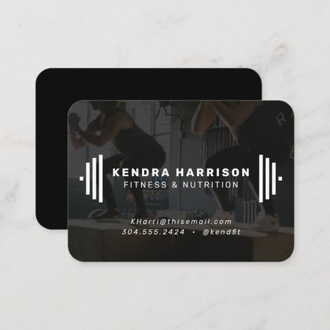 Personal Training Business Cards, Business Card With Photo, Gcse Graphics, Personal Trainer Business Card, Logo Fitness, Personal Training Business, Tutoring Business, Card With Photo, Buisness Cards