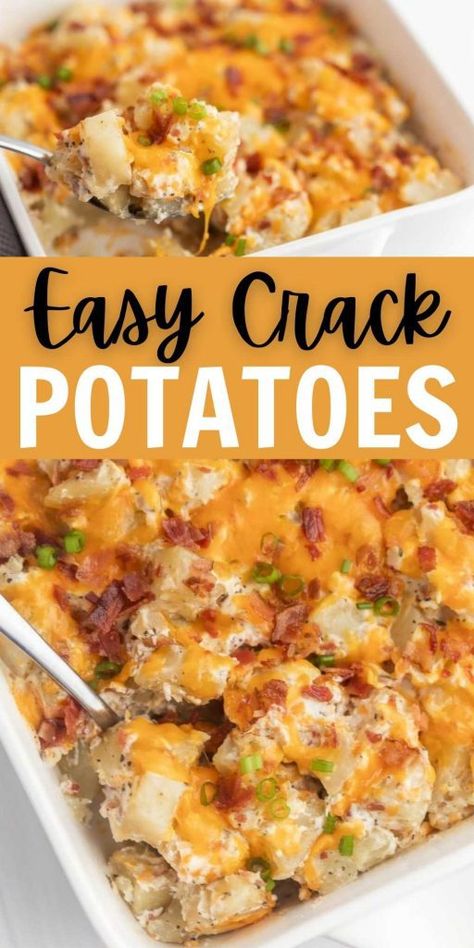 Brunch Potatoes Recipes, Ranch Potato Casserole Recipes, Ranch Potatoes Casserole, Christmas Party Meals For A Crowd, Potato’s For A Crowd, Easy Side Dish For Party, Side Dish For Bbq Party, Cheesy Bacon Potatoes Casserole, Easy Potato Appetizers For A Party