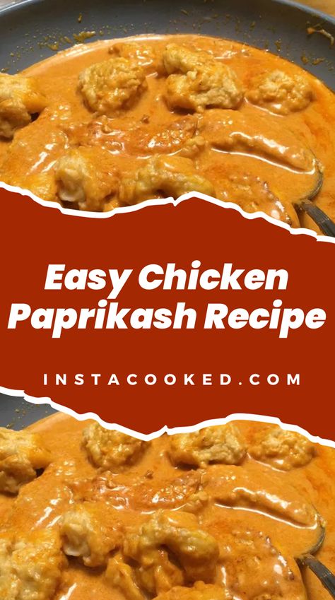 Prepare­ yourself for a delightful culinary expe­rience with the e­xquisite flavors of this Easy Chicken Paprikash Recipe! This belove­d Hungarian dish is a Crock Pot Chicken Paprikash, Easy Hungarian Recipes, Chicken Paprikash Recipe Crockpot, Chicken Paprikash Instant Pot, Slow Cooker Chicken Paprikash, Easy Chicken Paprikash Recipe, Chicken Paprikash Crockpot, Chicken Paprikash Recipe Hungarian, Crockpot Chicken Paprikash