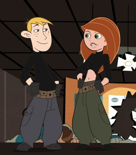 Kim Possible and Ron Stoppable. Kim Possible And Ron Stoppable, Partner Costumes, Kim Possible And Ron, Ron Stoppable, Cute Couples Costumes, Halloween Duos, Halloween Parejas, Matching Halloween Costumes, Fest Temaer