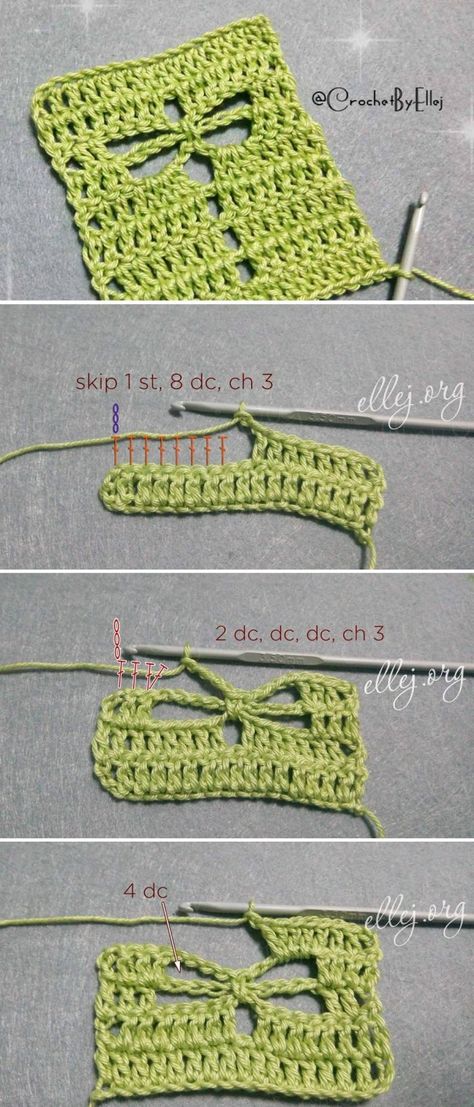 How To Crochet The Dragonfly Stitch Dragonfly Stitch, Mode Crochet, Crochet Design Pattern, Crochet Fashion Patterns, Fun Crochet Projects, Crochet Stitches Patterns, Diy Crochet Projects, Crochet Basics, How To Crochet