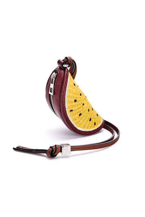 Loewe just added a fruit-inspired edit to its Paula’s Ibiza 2021 collection Ibiza Summer, Bag Closet, Fruit Bag, Puzzle Bag, Watermelon Pattern, Leather Designs, Pink Clouds, Snack Bags, Bag Charms